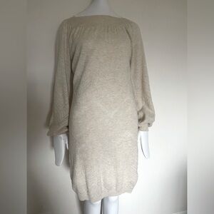 3.1 Phillip Lim Alpaca Wool Blend Beige Sweater Dress Tunic Small